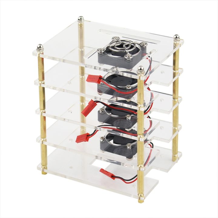 Raspberry pi rack case with raspberry pi heatsinks stackable case stack