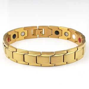 [Pengiriman cepat]Fashion Gelang Kesehatan Bio Magnetik Pria dan Wanita Gelang Stainless Steel Energi Anti Kelelahan Anti Radiasi Gelang Perhiasan Mewah