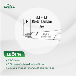D.09 Kềm cắt da Kềm Nghĩa thép không gỉ