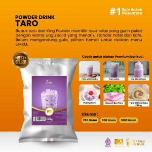 Bubuk Minuman PLAIN TARO Powder Drink Taro