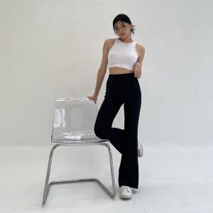 PROMO! Flare Pants Highwaist Celana Kulot Cutbray Bahan Scuba Tebal Premium high quality termurah bisa cod