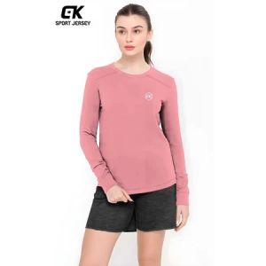 JERSEY ATASAN LENGAN PANJANG KAOS OLAHRAGA JERSEY BADMINTON SEPAK BOLA FUTSAL SENAM LARI GYM VOLLY SIZE L XL XXL