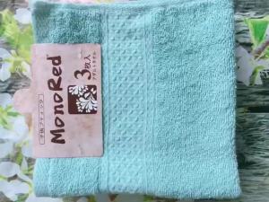 Set 3 Khăn Mặt Monored Sản Xuất Nhật Cotton Cao Cấp Mềm Mịn 34x34 Cm Phukienprocare