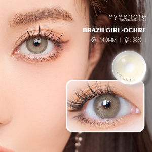 【COD】 BRAZILGIRL Softlens 14.0MM Softlens Mata Softlens Brown Softlen Soflen Gray Warna Normal Soflen