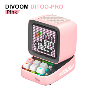 Divoom Ditoo-Pro Retro Pixel Art Bluetooth Portable Speaker Alarm Clock DIY LED Display Board Cute Gift Home Light Decoration