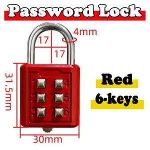 Waterproof Zinc Alloy Button Password Padlock Luggage Travel Backpack Anti-Theft Digital Locker