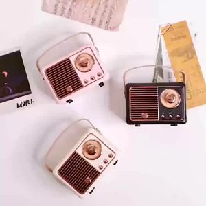 Retro Radio Bluetooth Speaker Wireless Speaker Stereo Loud Bass Fitness Outdoor Easy To Carry