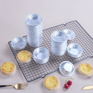 Combo 100 đế cốc khay giấy bạc nướng thực phẩm bánh hàu tiện dụng