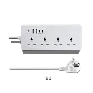 Holakay Wifi Smart Power Strip V2 - Energy Monitoring Surge & Overload Protection 4 AC Outlets 2 USB Ports (1 QC 3.0 2 Type-C) Works with Alexa & Google Home No Hub Required