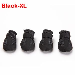 GORGE 4pcs/set Soft-soled Dog Shoes Anti-slip Mesh Pet Sandals Fashion Easy To Clean Dog Care Footmuffs for Small Dogs Puppies