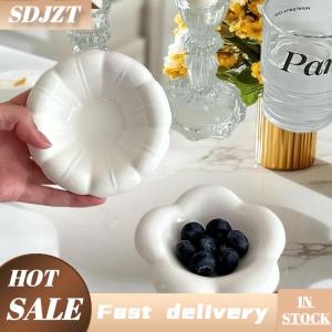 SDJZT Ketchup gốm nước sốt bát trắng Gia vị món ăn Mini mật ong giấm món ăn GRAVY ngâm bát đồ trang sức hiển thị