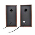 Smart Hi-Fi Bass Wooden Speaker Multimedia 3D Stereo Music Simple Retro Speaker Subwoofer Soundbar with USB Volume Control 3.5mm Audio Plug for Computer TV Laptop Tablet Smartphone Music Player Penceramah Muzik 音箱 音响. 