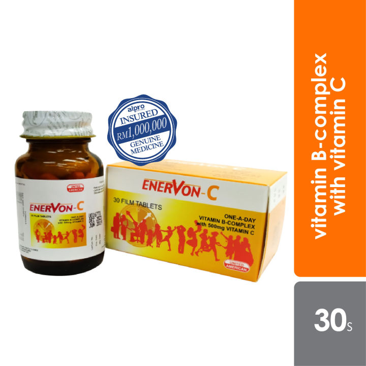 Alpro Pharmacy Enervon C 30s (vitamin with vitamin C) Lazada