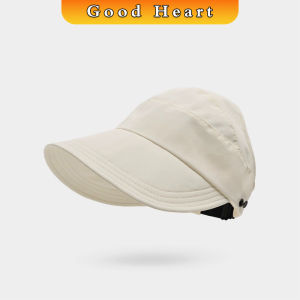 J.D. หมวกกันแดดผู้หญิงพับได้ ปรับขนาดได้ สวมใส่ง่าย หมวกกันแดดปีกกว้าง Sun hat