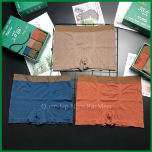 Hộp 3 quần sịp nam xuất dư thun lạnh vải mềm mịn thoáng khí PM12A