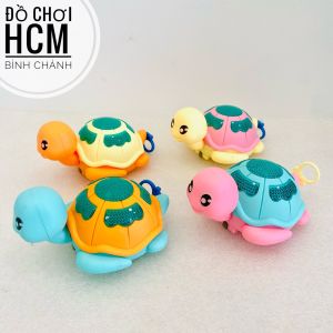 [RÚT CÓT LÀ CHẠY - SÁNG ĐÈN] Đồ chơi Rùa con chạy bằng cót dây phát sáng dễ thương cho bé chơi trên sàn kéo cót 2226