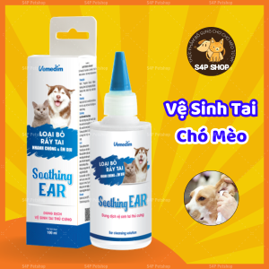 Soothing EAR - Dung dịch vệ sinh tai loại bỏ ráy tai và khử mùi hôi phòng viêm tai ghẻ tai cho chó mèo