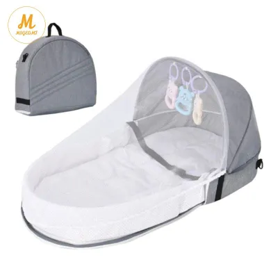 【MSGEQMT】Portable Travel Bassinet Foldable Design for Newborn and Infant Ideal for Indoor&amp Outdoor Carry Baby