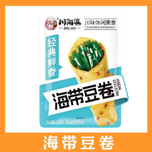 【6包】川阿婆 金针菇豆皮卷/海带夹心豆皮卷118g 麻辣追剧解馋小零食 低卡零食 网红零食 即食食品 Spicy snacks