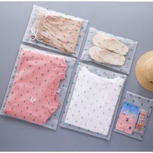 Ziplock Karakter Travel Pouch Serbaguna Polos Zipper Motif Packaging Storage Bag Tas Penyimpanan Pakaian Zip Lock Plastik Anti Air Bisa Cod Kekinian B0X1