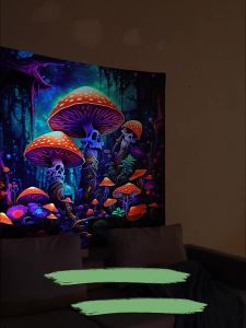 Ready stock sa local warehouseColorful Tapestry Galaxy Skull Series Room Decoration High-End Art Wall Cloth