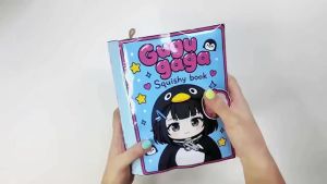 Xoei Yan Pink girly Sách Búp Bê cố gai chim cánh cụt Mặc Đầm Búp Bê Hoạt Hình Thủ Công Tự Làm Dễ Thương Cho gugugaga