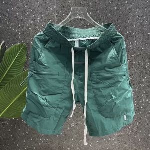 NCE Japanese Cargo shorts for men oversized 2023 new ins quick dry loose straight tube pants