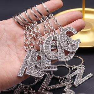 💕 Store opening 💕 Fashion Charm 26 English Letters A-Z Alphabet Keychains Car Bag Alloy Name Key Chains Jewelry