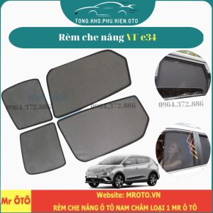 Rèm che nắng xe Vinfast Vfe34/Nerio Green 2022-2025 VF e34- Hàng Loại 1 vải dày chống nắng tốt dễ lắp đặt vừa khít xe