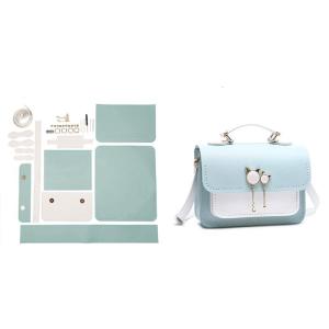 Bag Making Kit PU Leather Handbag DIY Crossbody Shoulder Bag Sewing Craft for Women Mom Girlfriend Birthday Gift