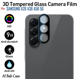 Tempered Glass Camera Samsung A26 A36 A56 5G FRAME Hitam 3D Lens Protector
