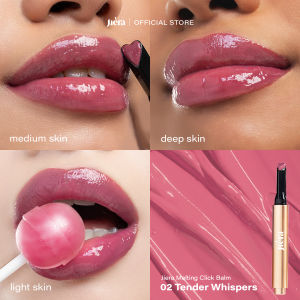 JIERA Melting Click Balm - Melts My Heart Tinted Lip Balm with Collagen & Moisturizing Oil UV Filter Plumpy Look Moisturizing High Pigmented