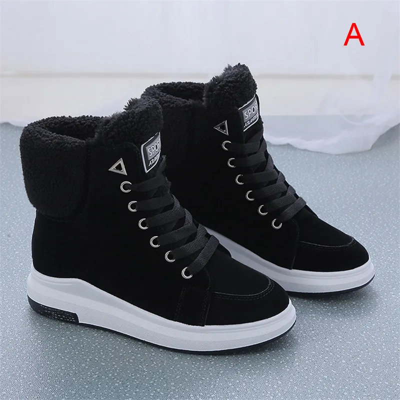 Flash Sale Winter Boots Women Ankle Boots Warm PU Plush Winter