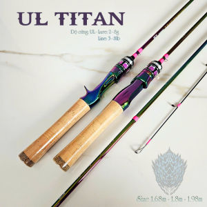 Cần Câu UL Cho Máy Đứng/Ngang – Siêu Nhẹ Nhạy Cá – Thân Ánh Kim Cực Đẹp