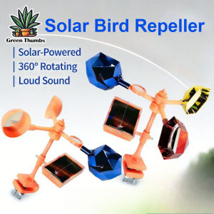 Solar Bird Repeller Ultrasonic Bird Repeller Waterproof Animal Repeller for Outdoor Garden Farm Pest Control