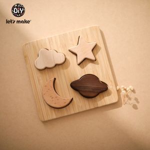 Lets Make Baby Wooden Planet Puzzle 1set Child Early Education Toys