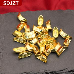 [COD] SDJZT 10ชิ้นเงินทองหยวนจีนเบ้าหล่อทองรูปปั้นทองแท่งประดับตกแต่งปีบาร์ใหม่โชคดีเงินความเจริญรุ่งเรือง