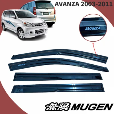Toyota Avanza 2003 2004 2005 2006 2007 2008 2009 2010 2011 Mugen Air Press Window Door Visor Wind Deflector (1 set)