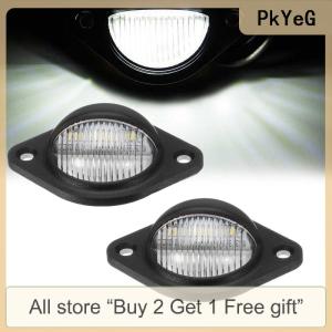 [COD] PkYeG Tool 1Pcs 12V LED Number License Plate Light For Car Boats Motorcycle Automotive Aircraft RV Truck Trailer Exterior Lamps LED Round License Plate Light Truck License Plate Light