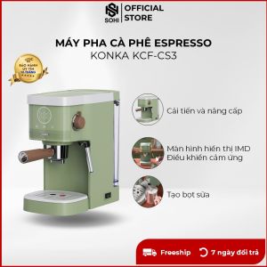 Máy pha cà phê Konka KCF-CS3 espresso cải tiến pha cà phê bột cà phê viên nang đánh bọt sữa bảo hành 12 tháng