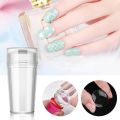 Nail Stamping Plate Silicone Clear Jelly Nails Art Stamper Scraper Set Nail Polish Pattern Transfer Press Stamp Tool Manicure Accessories. 
