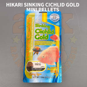 HIKARI CICHLID GOLD MINI SIZE SINKING PELLETS FOR CICHLID AND LARGER TROPICAL FISH ORIGINAL JAPAN