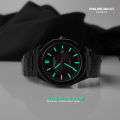 PhiLipe Ricci Sendai Jam Tangan Pria Rantai Hitam Ori Water Resist 3 ATM Keren Terbaru 6284 Free Box. 