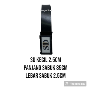 Sabuk Ikat Pinggang Sekolah SD dan SMP Kepala Dimensi Model Jepit