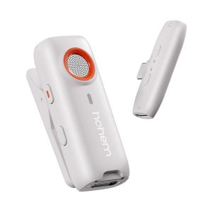 Hohem MIC-01 Wireless Lavalier Microphone Professional Noise Reduction 20 Hours Of Extra Long Time Battery Life For iPhone Android Recording Live-Streaming