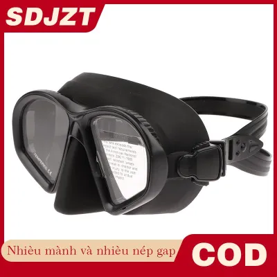 SDJZT Lặn mặt nạ quang học lặn thủy tinh Scuba bơi Googles Tempered Kính Silicone váy Tempered Kính Lặn Kính cho người lớn