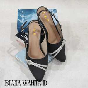 Sepatu Wanita Termurah hak 5cm L&B HEELS PERMATA MIRING