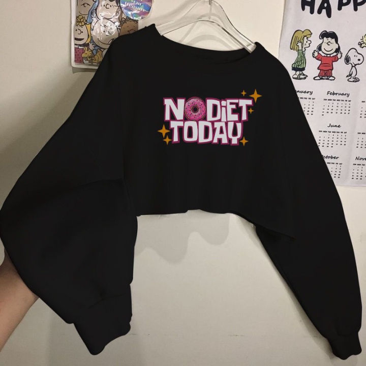SIERRA FASHION SWEATER HOODIE WANITA SWEATER CROP NODIET TODAY