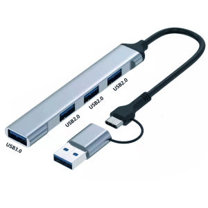 4 trong 1 USB C để Hub USB Adapter Multiport trạm nối cho Mac-Book Mac Pro/Mini iMac PS4 ps5 Surface Pro ổ đĩa flash và nhiều hơn nữa USB-C/USB-A máy tính xách tay