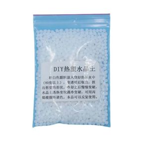 BEIBEI Transparent/White Resin Clay Free Plastic Soil High Quality Thermoplastic DIY Crystal Shaping Soil Modeling Clay 50g/100g Thermoplastic Crystal Clay Developmental Toys